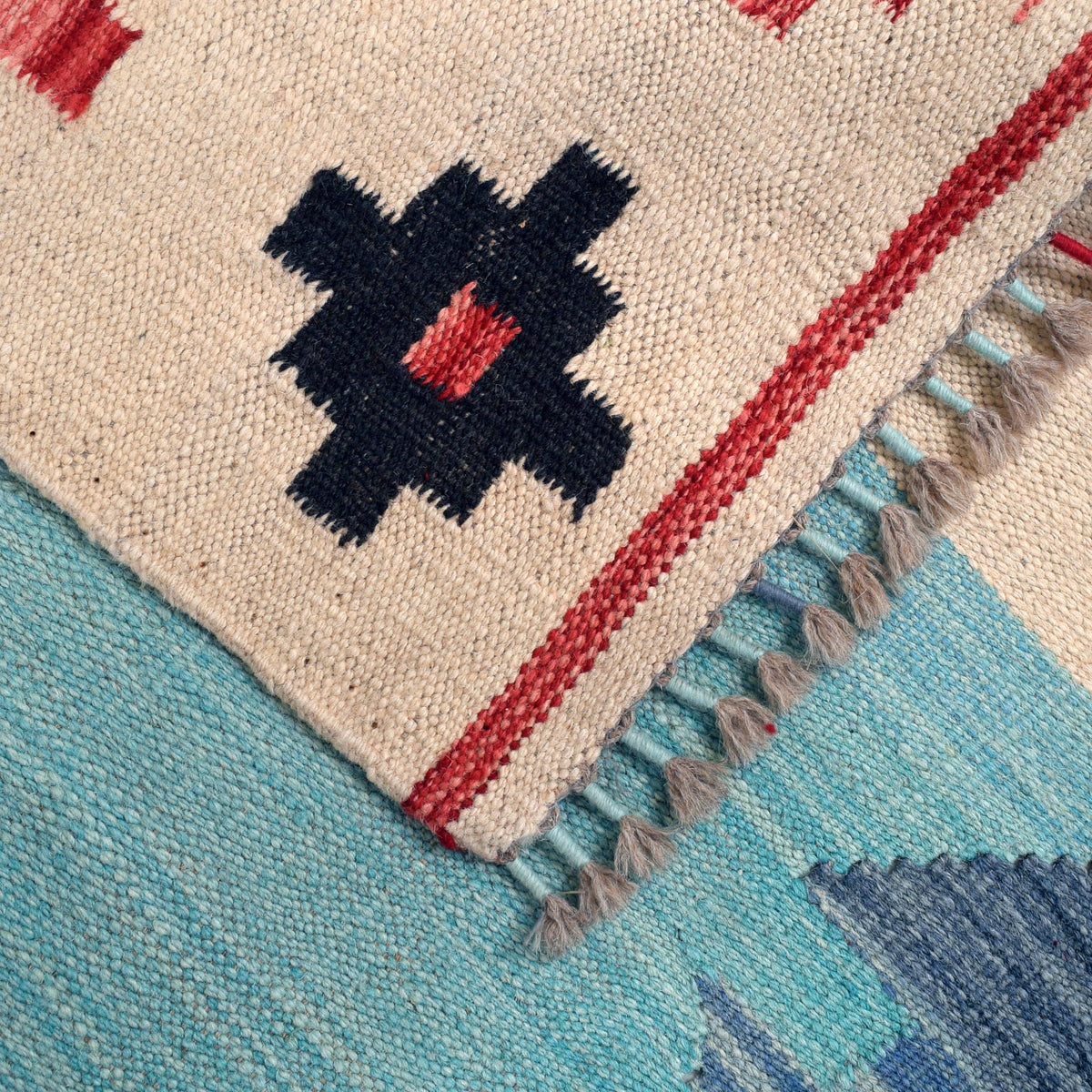 Handmade Vegetable Kilim 5' 7" x 8' 4" (ft) - No. G29673