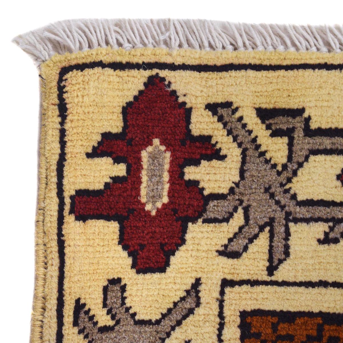 Handmade Ivory Wool War Rug 50 x 73in (ID G31653)