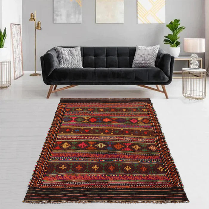 Entryway Flatweave Kilim 4' 10" x 7' 0" (ft) - No. G31685