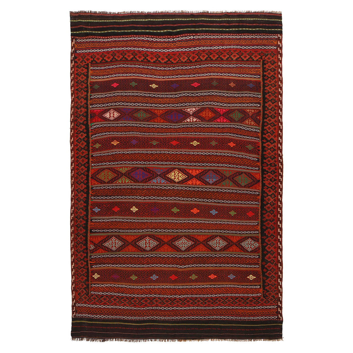 Entryway Flatweave Kilim 5' 5" x 8' 10" (ft) - No. G31686
