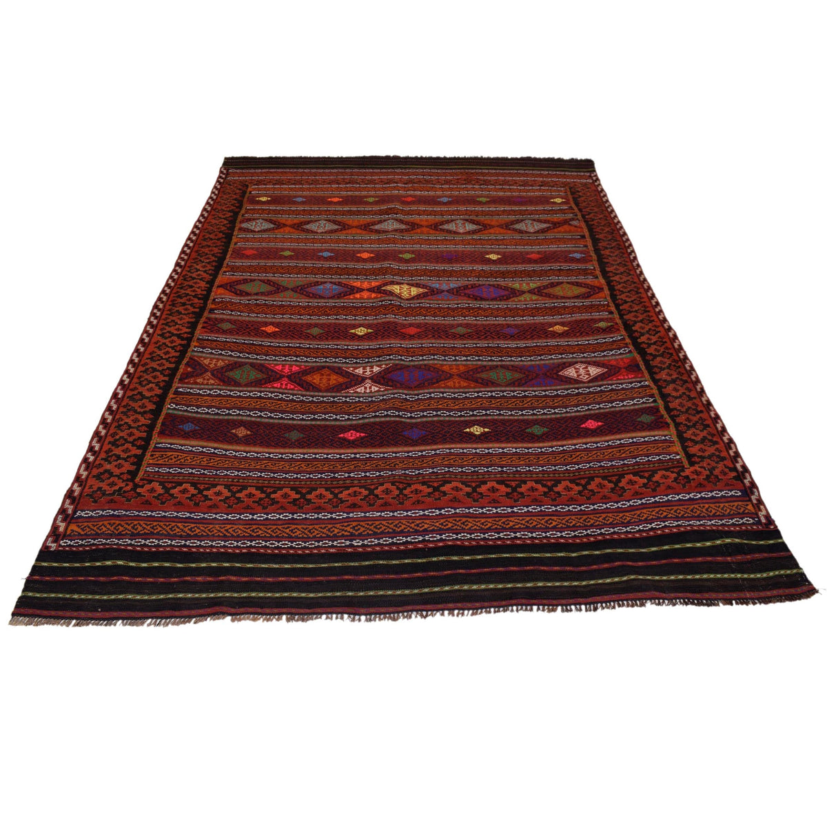 Entryway Flatweave Kilim 5' 5" x 8' 10" (ft) - No. G31686