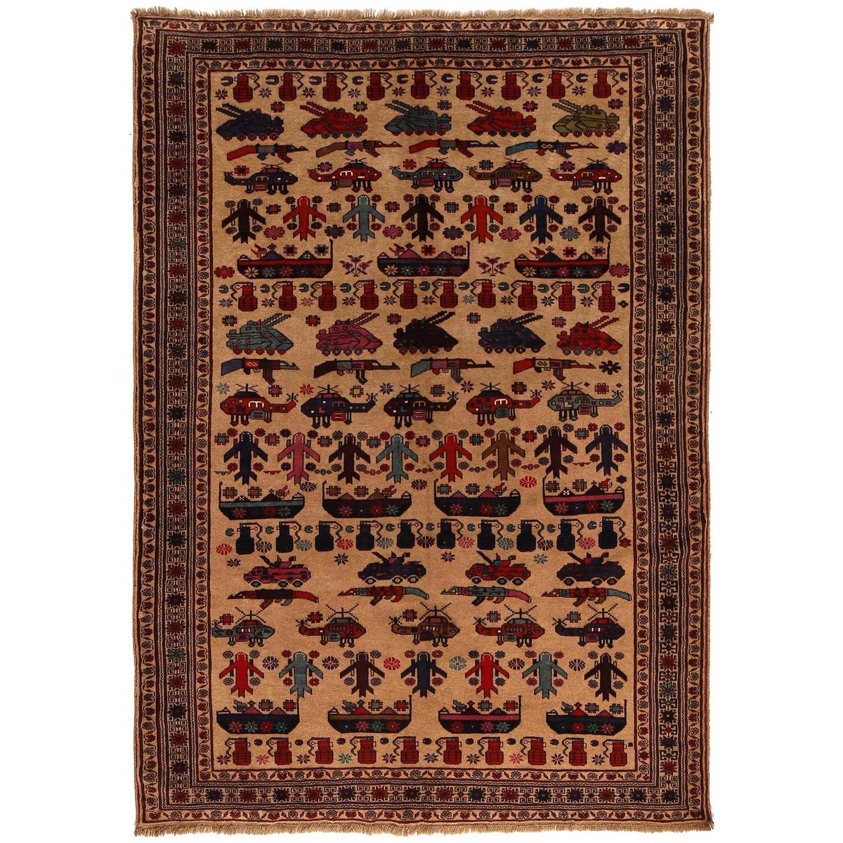 Handmade Wool War Rug 196 x 277 cm (ID G35630)