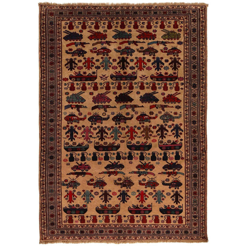 Handmade Wool War Rug 196 x 277 cm (ID G35630)