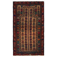Handmade Prayer Rug 2' 8" x 4' 8" (ft) - No. G35863