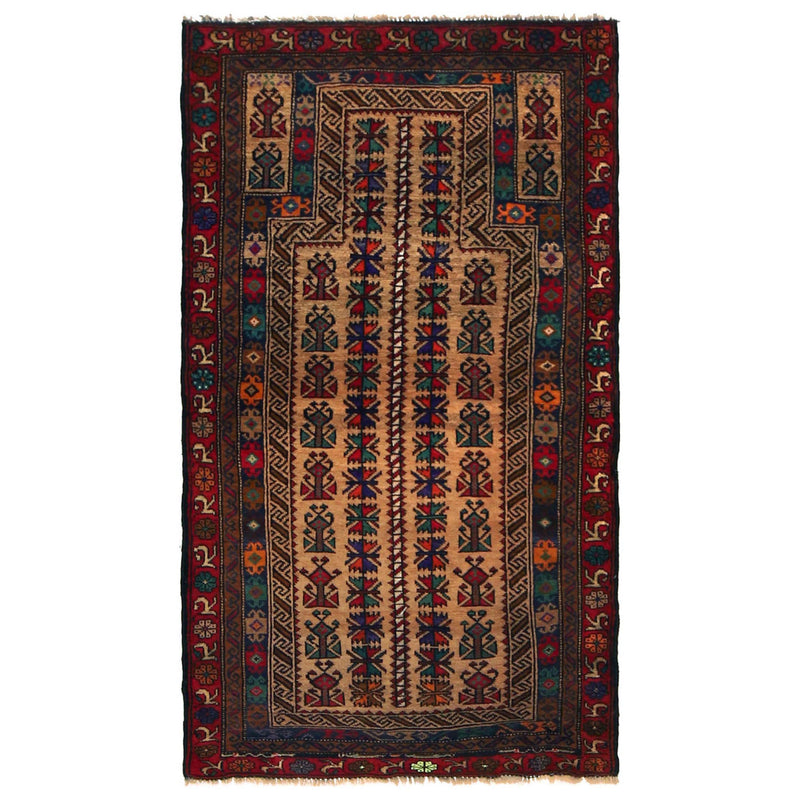 Handmade Prayer Rug 2' 8" x 4' 8" (ft) - No. G35863