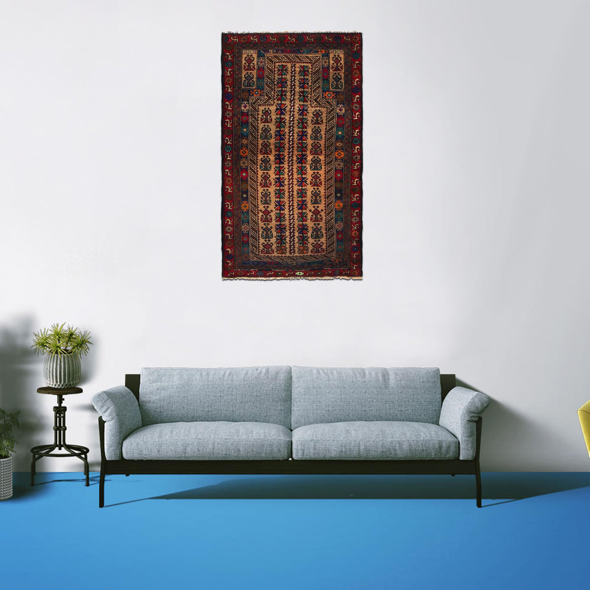 Handmade Prayer Rug 2' 8" x 4' 8" (ft) - No. G35863