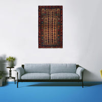 Handmade Prayer Rug 2' 8" x 4' 8" (ft) - No. G35863