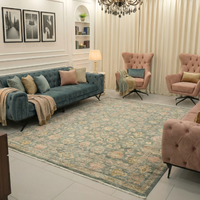 Sage Heirloom Floral Rug 244 × 305 cm (8 x 10)