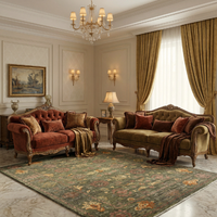 Olive & Rust Antique Class Rug 154 × 244 cm (5 x 8)