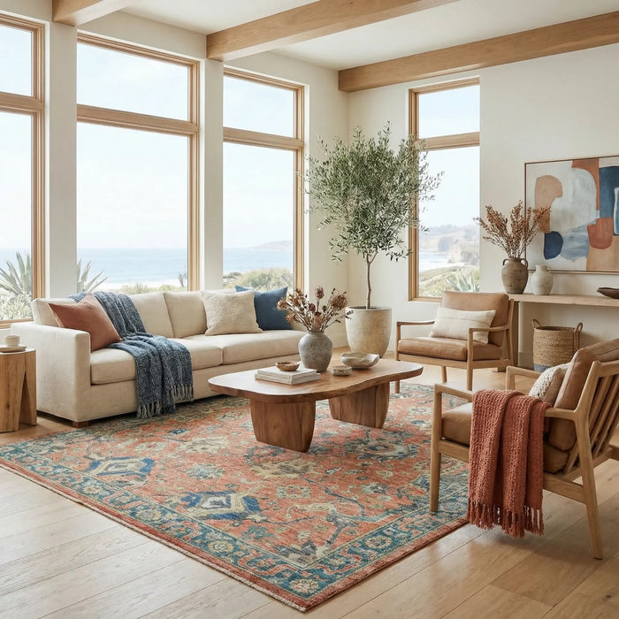 The Sunlit Floral Mosaic Rug 244 x 305 cm