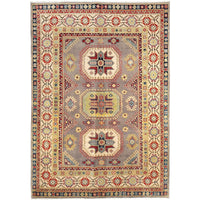 Handmade Kazak Wool Area Rug 67 by 96 in (ID:P26483)