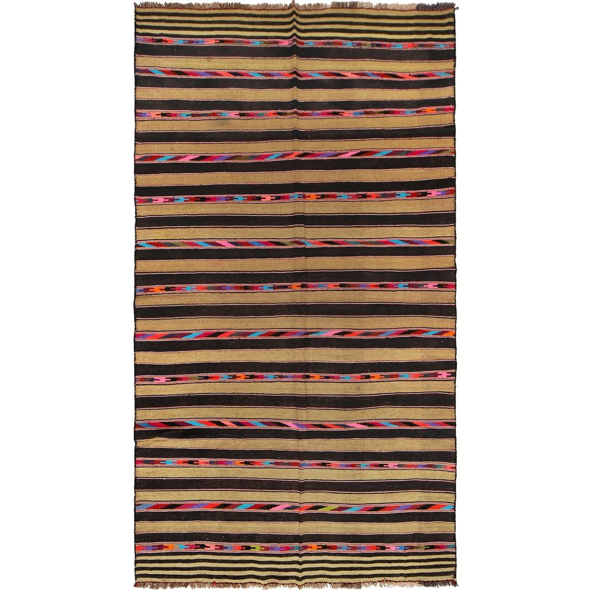 Hand Knotted Multi Kilim 5' 6" x 10' 0" (ft) - No. P27009