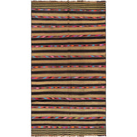 Hand Knotted Multi Kilim 5' 6" x 10' 0" (ft) - No. P27009
