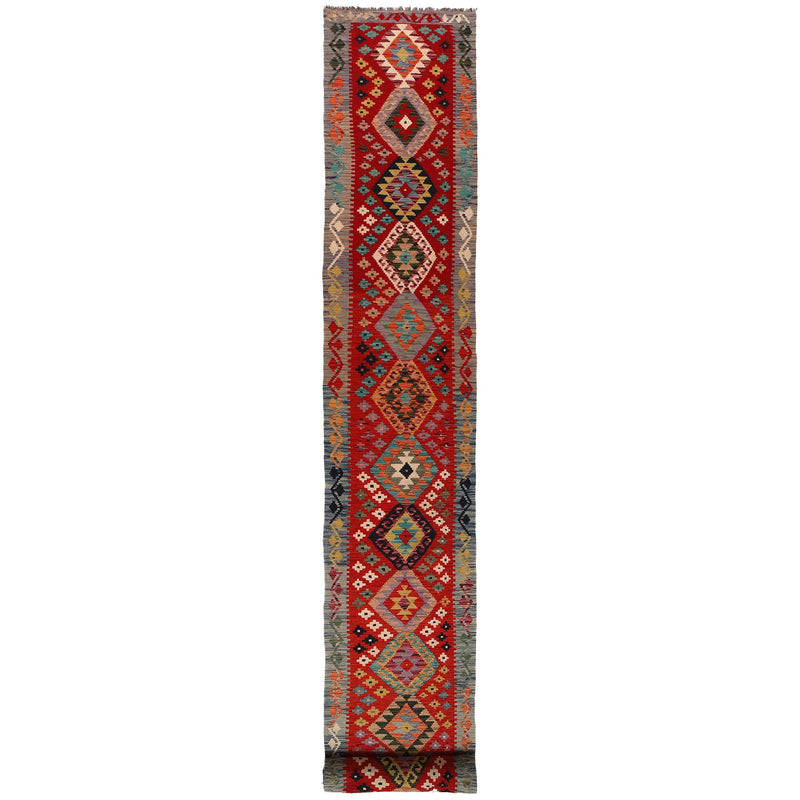 Vegetable Kilim Runner 2' 6" x 22' 0" (ft) - No. P34956