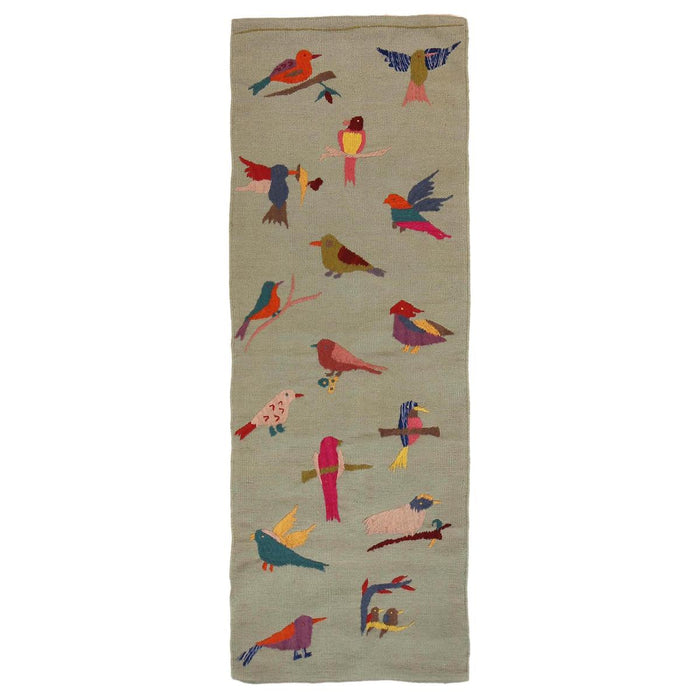 Handmade Embroidery Kilim Runner Rug – 24 x 73.6 in – P35158