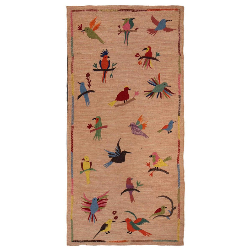 Embroidered Kilim Runner Rug 98x209 cm Carpet ID P35159