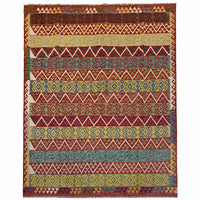 Handmade Vegetable Kelim 8' 3" x 9' 9" (ft) - No. P35382