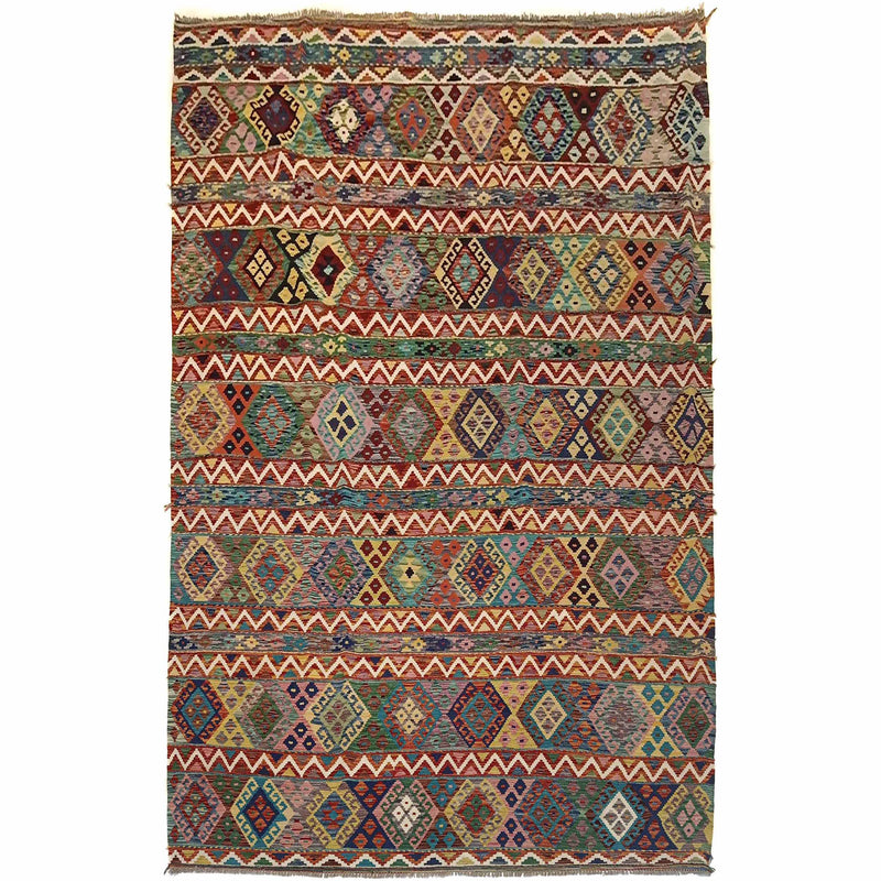 Handmade Vegetable Kilim 8' 2 x 11' 2 (ft) - No. P35384