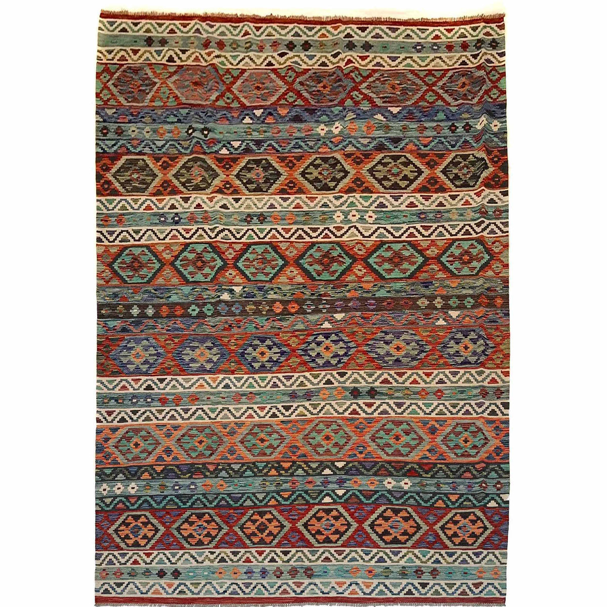 Handmade Vegetable Kelim 8' 3 x 11' 6 (ft) - No. P35385