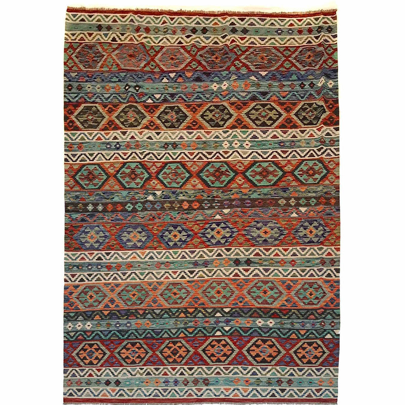 Handmade Vegetable Kelim 8' 3 x 11' 6 (ft) - No. P35385