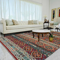 Handmade Vegetable Kelim 8' 3 x 11' 6 (ft) - No. P35385