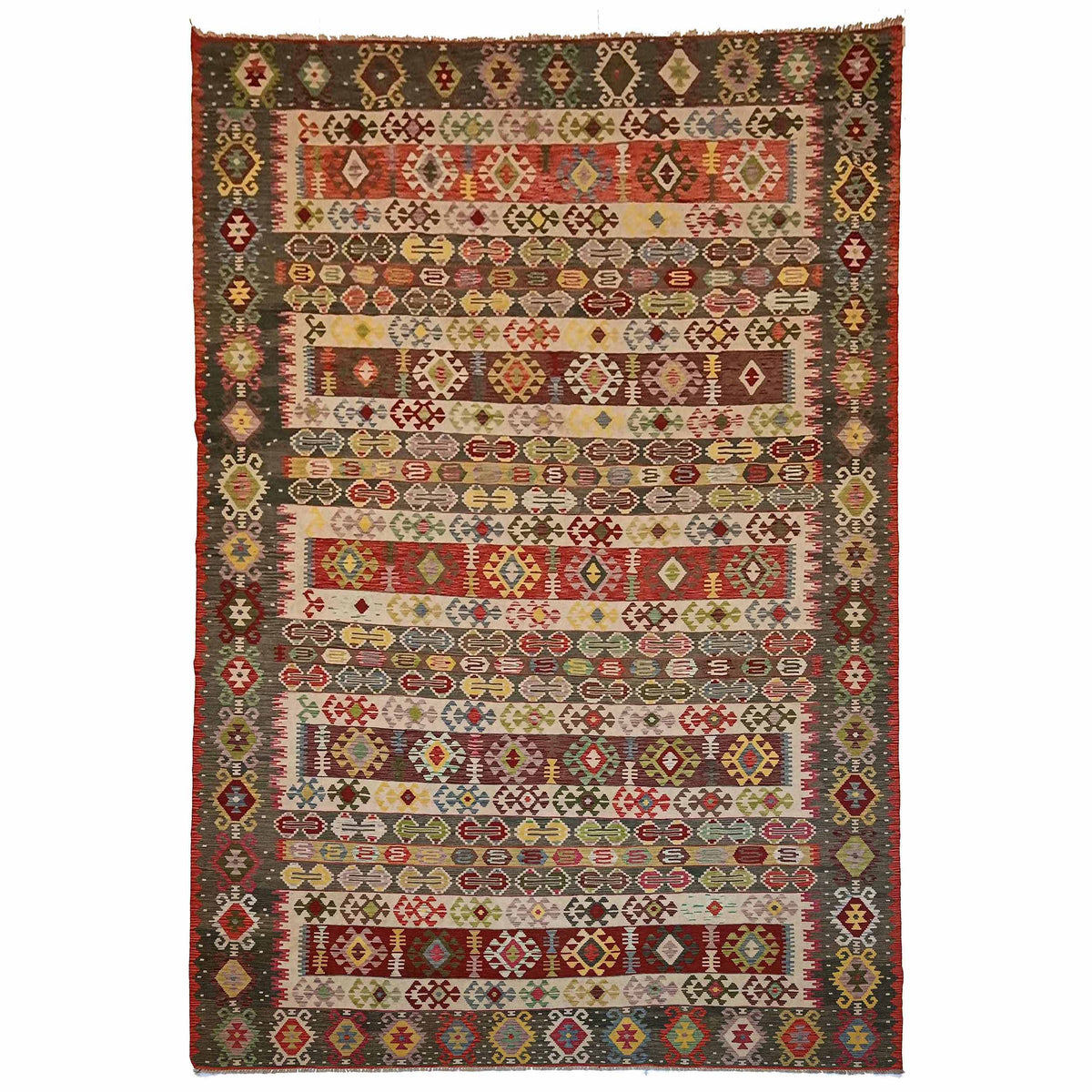 Handmade Vegetable Kilim 10' 0" x 16' 5" (ft) - No. P35386