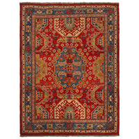 Premium Handmade Shirazi Wool Area Rug 147x204cm (ID P35683)