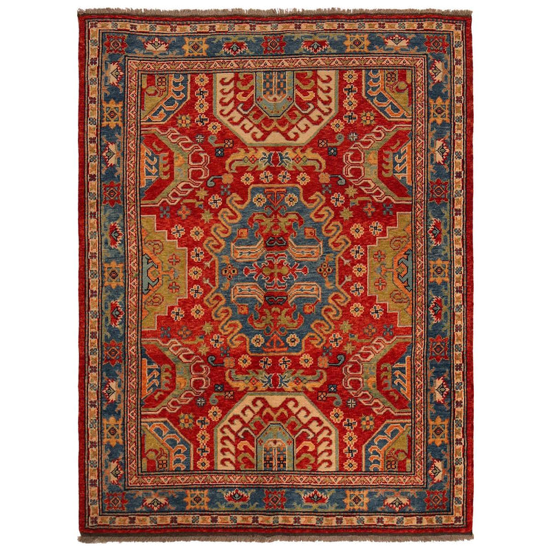 Premium Handmade Shirazi Wool Area Rug 147x204cm (ID P35683)