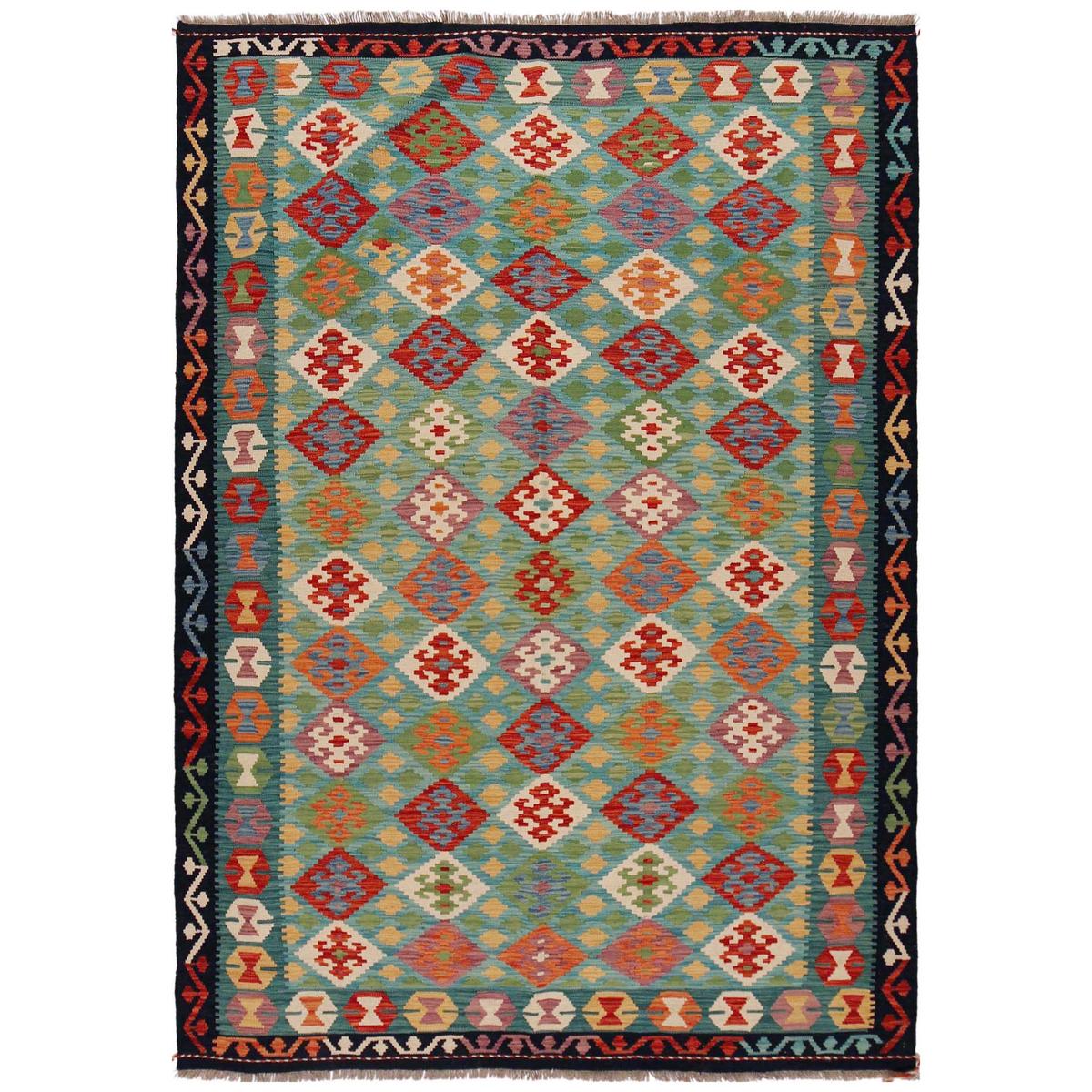 Handmade Wool Area Rug 177 x 255 cm (ID 36077)