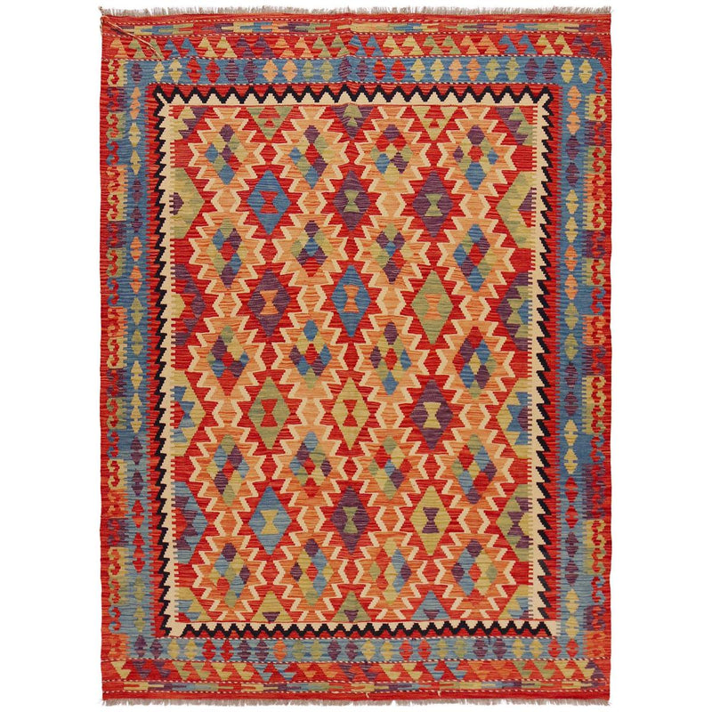 Handmade Vegetable Kilim 6' 0" x 8' 3" (ft) - No. P36078