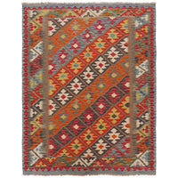 Handmade Vegetable Kilim 5' 2" x 6' 8" (ft) - No. P36098