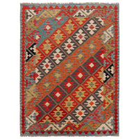 Handmade Wool Kilim Carpet 150 x 199 cm (ID P36102)