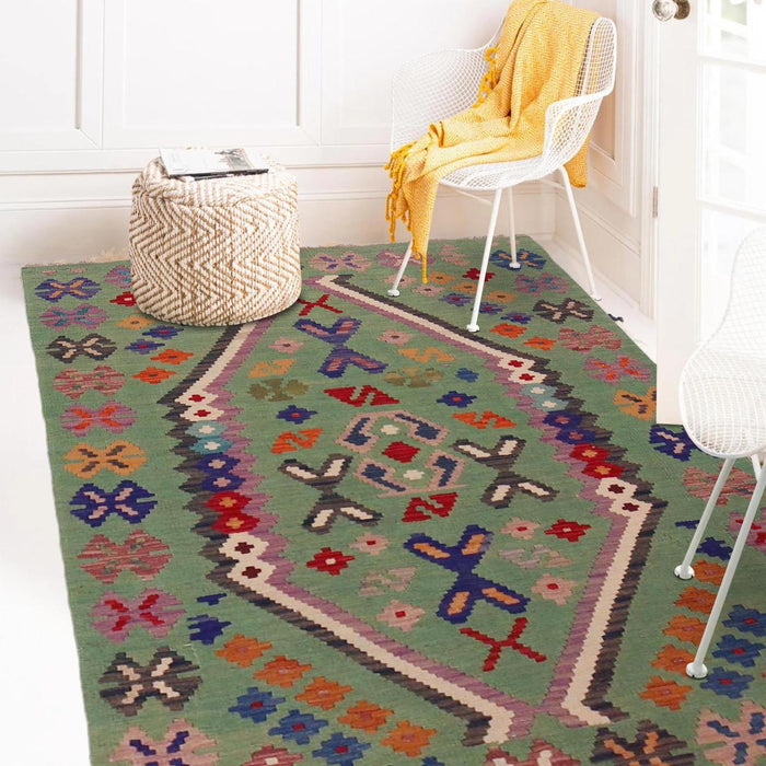 Handmade Wool Kilim Rug 101 x 152 cm (ID P36137)