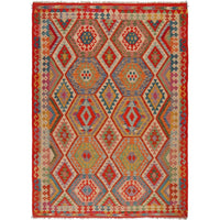 Handmade Vegetable Kelim 6' 0" x 8' 4" (ft) - No. P36138