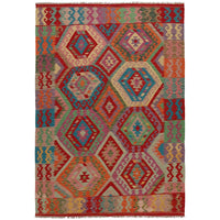 Handmade Vegetable Kilim 5' 8" x 8' 1" (ft) - No. P36146
