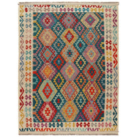 Handmade Vegetable Kilim 5' 9" x 8' 1" (ft) - No. P36148