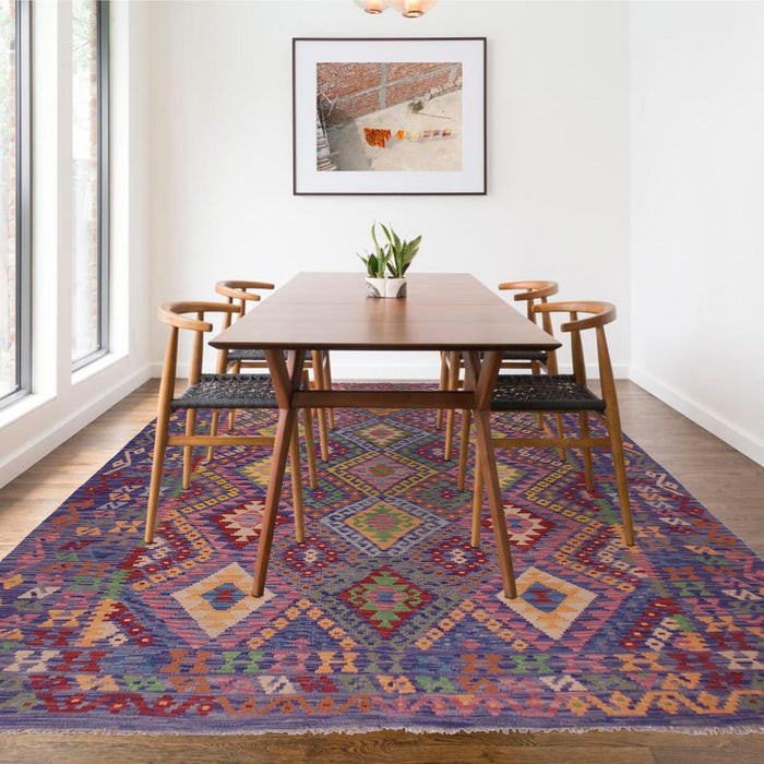 Handmade Wool Kilim Rug 185 x 238 (cm) (ID P36149)