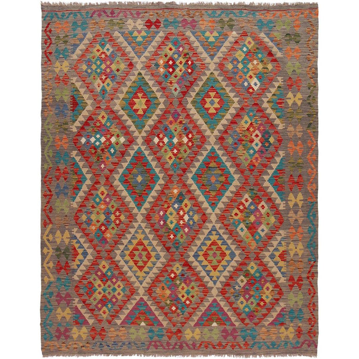 Handmade Wool Kilim Area Rug 75x96 in (ID P36150)