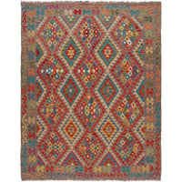 Handmade Vegetable Kilim 6' 3" x 8' 0" (ft) - No. P36150