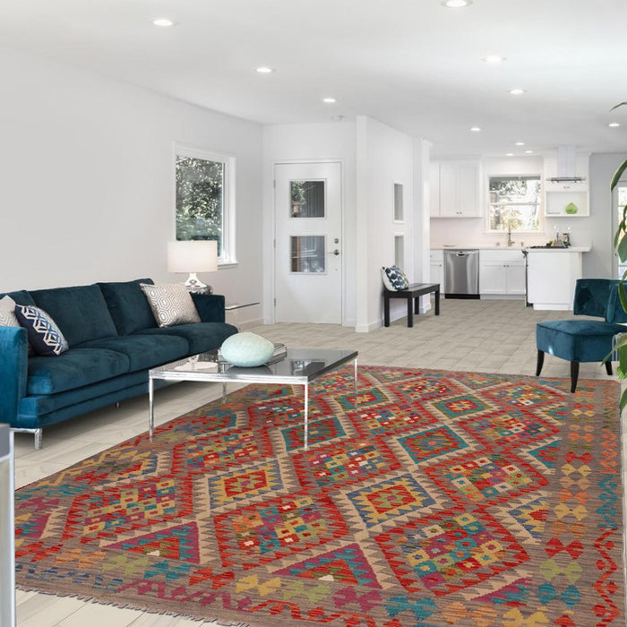 Handmade Vegetable Kilim 6' 3" x 8' 0" (ft) - No. P36150