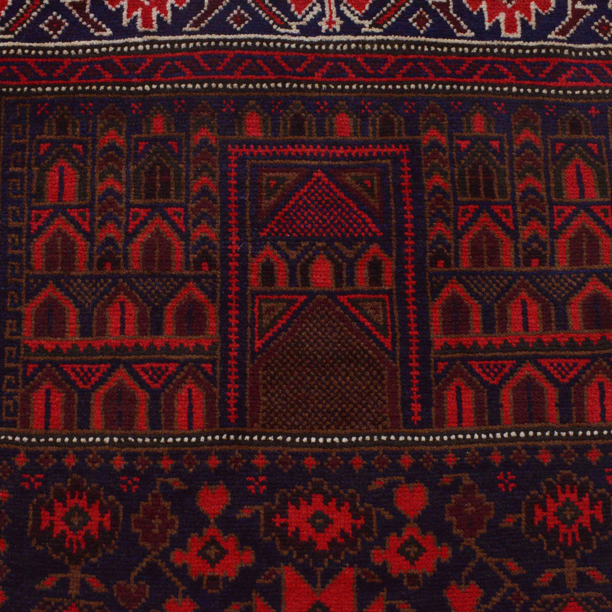 Multi Color Prayer Rug 2' 11" x 4' 11" (ft) - No. P36189