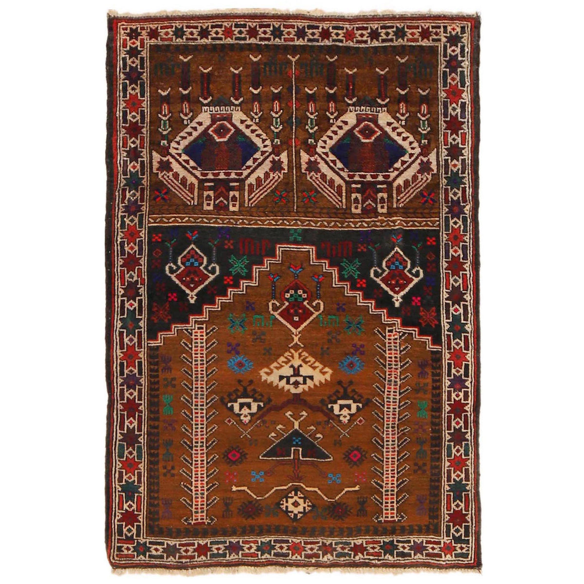 Handmade Prayer Rug 2' 9" x 4' 0" (ft) - No. P36326