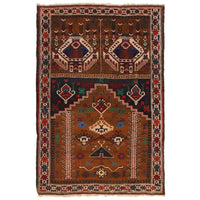 Handmade Prayer Rug 2' 9" x 4' 0" (ft) - No. P36326