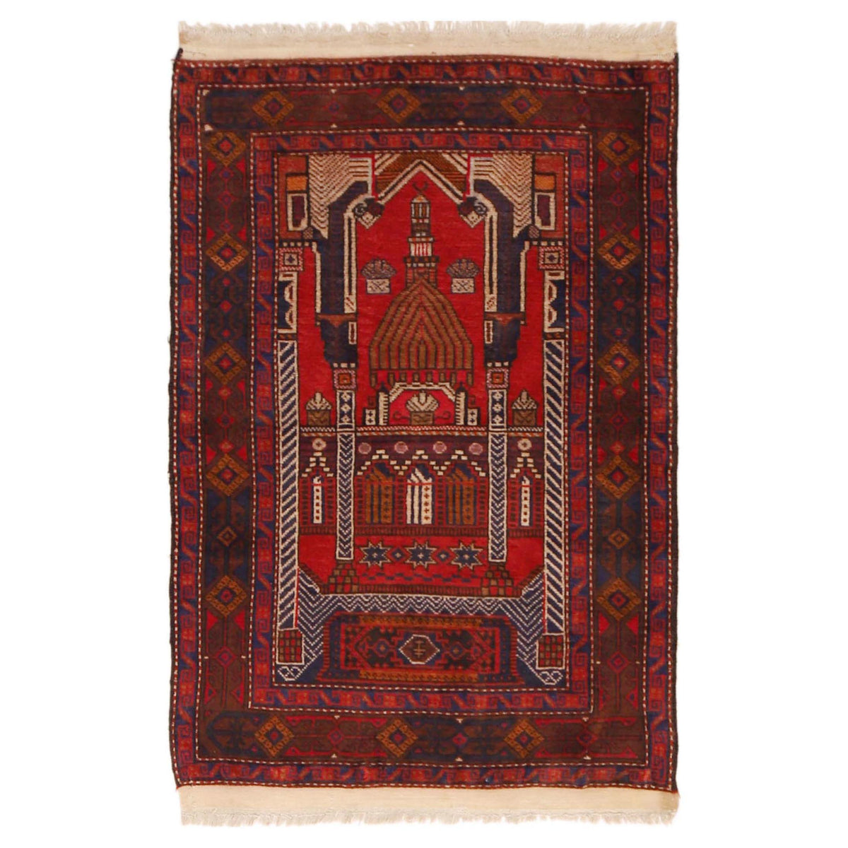 Small Prayer Rug 2' 8" x 3' 10" (ft) - No. P36329