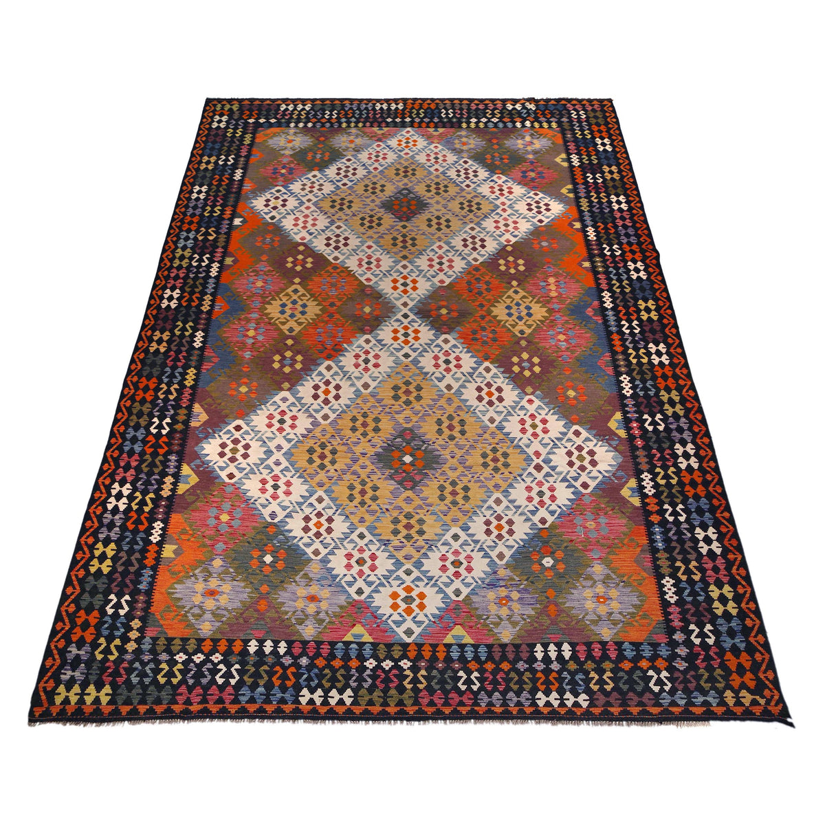 Handmade Vegetable Kilim 10' 2" x 16' 5" (ft) - No. P36398