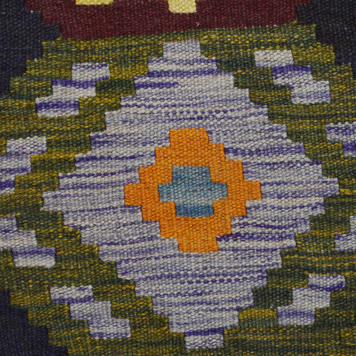 Handmade Vegetable Kilim 8' 6" x 9' 10" (ft) - No. P36402