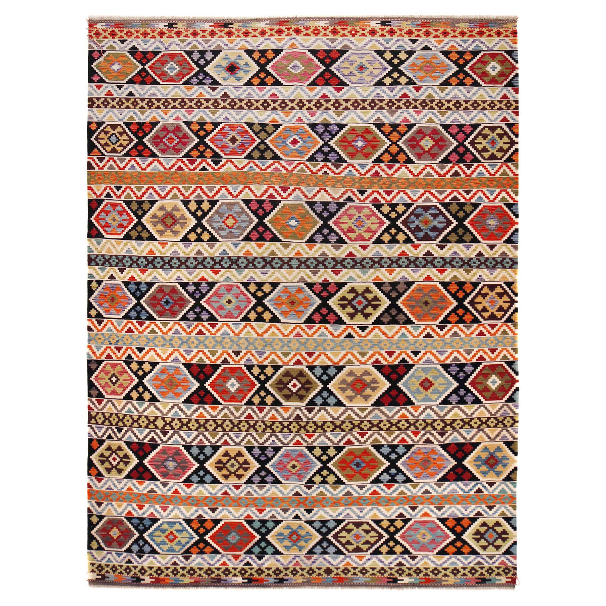 Handmade Vegetable Kelim 8' 8 x 12' 0 (ft) - No. P36408