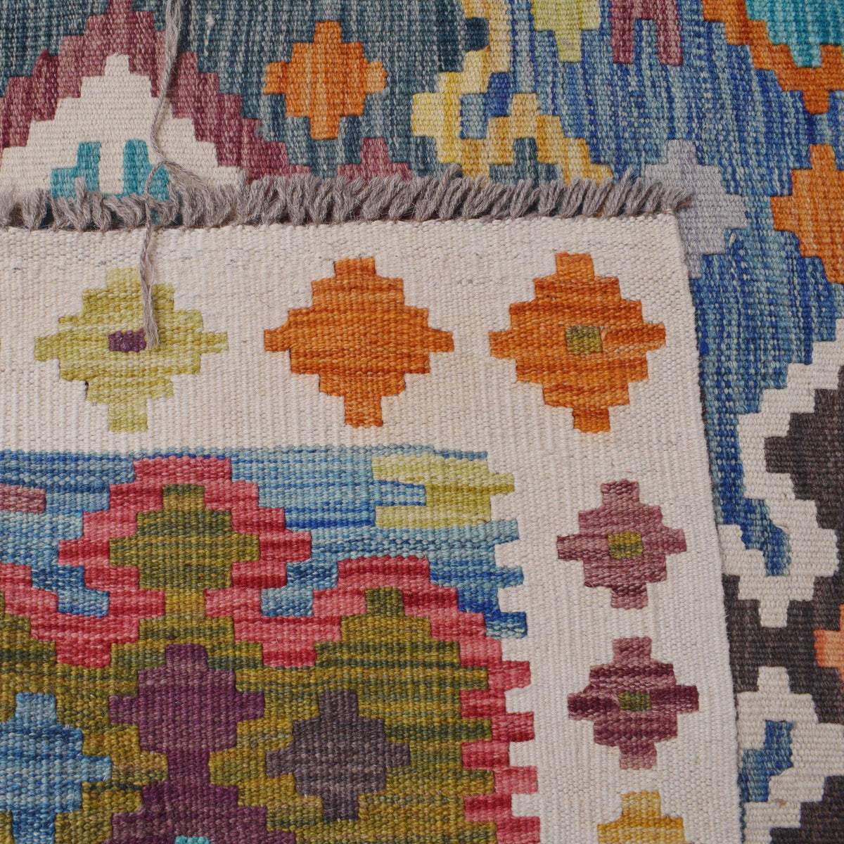 Handmade Vegetable Kelim 9' 11" x 13' 2" (ft) - No. P36481