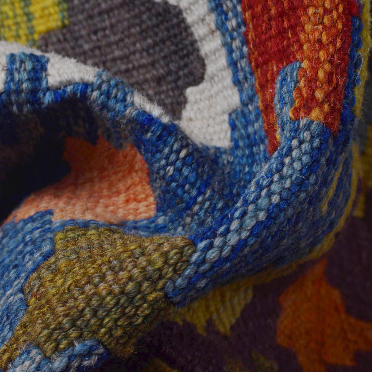 Handmade Vegetable Kelim 9' 11" x 13' 2" (ft) - No. P36481