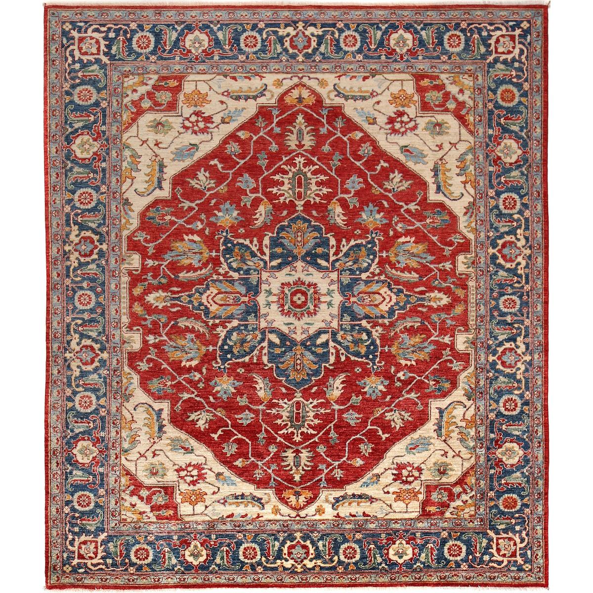 Hand Knotted Heriz Rug 247 x 296 cm (ID 8597325512875)
